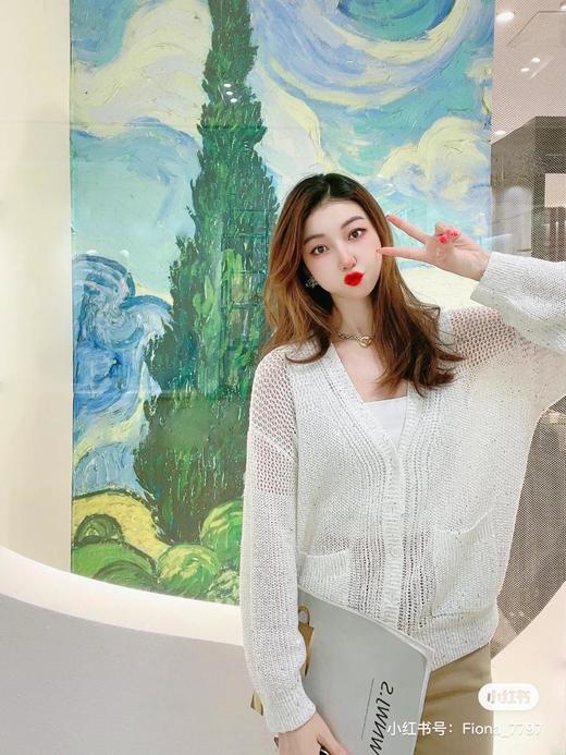 3楼阿玛施AMASS白色开衫 商品图3