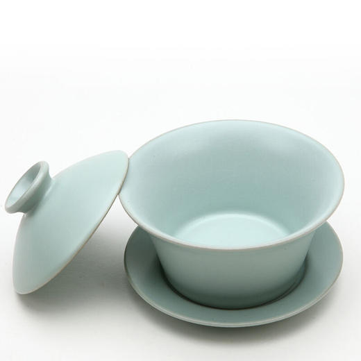 东道汝窑｜三宝盖碗（2022壬寅天青） 商品图1