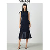 VIMAGE纬漫纪法式无袖洋起修身优雅小礼服女连衣裙名媛气场女王V1307968 商品缩略图0