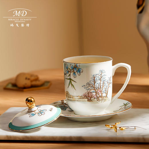 【玛戈隆特】B7F 西湖盛宴M20会务盖杯 中国风会议办公家用杯子 礼盒包装 商品图6