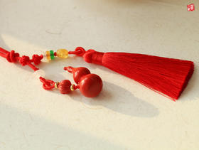 [ 大吉 ]  朱砂葫芦挂件