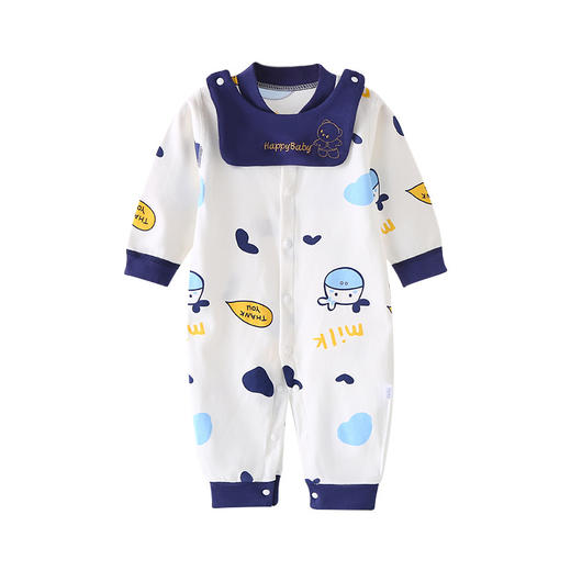 【萌趣卡通 舒适亲肤】A类 初生儿婴儿连体衣纯棉春秋季贴身宝宝哈衣爬服衣服秋衣新生儿春装 商品图4