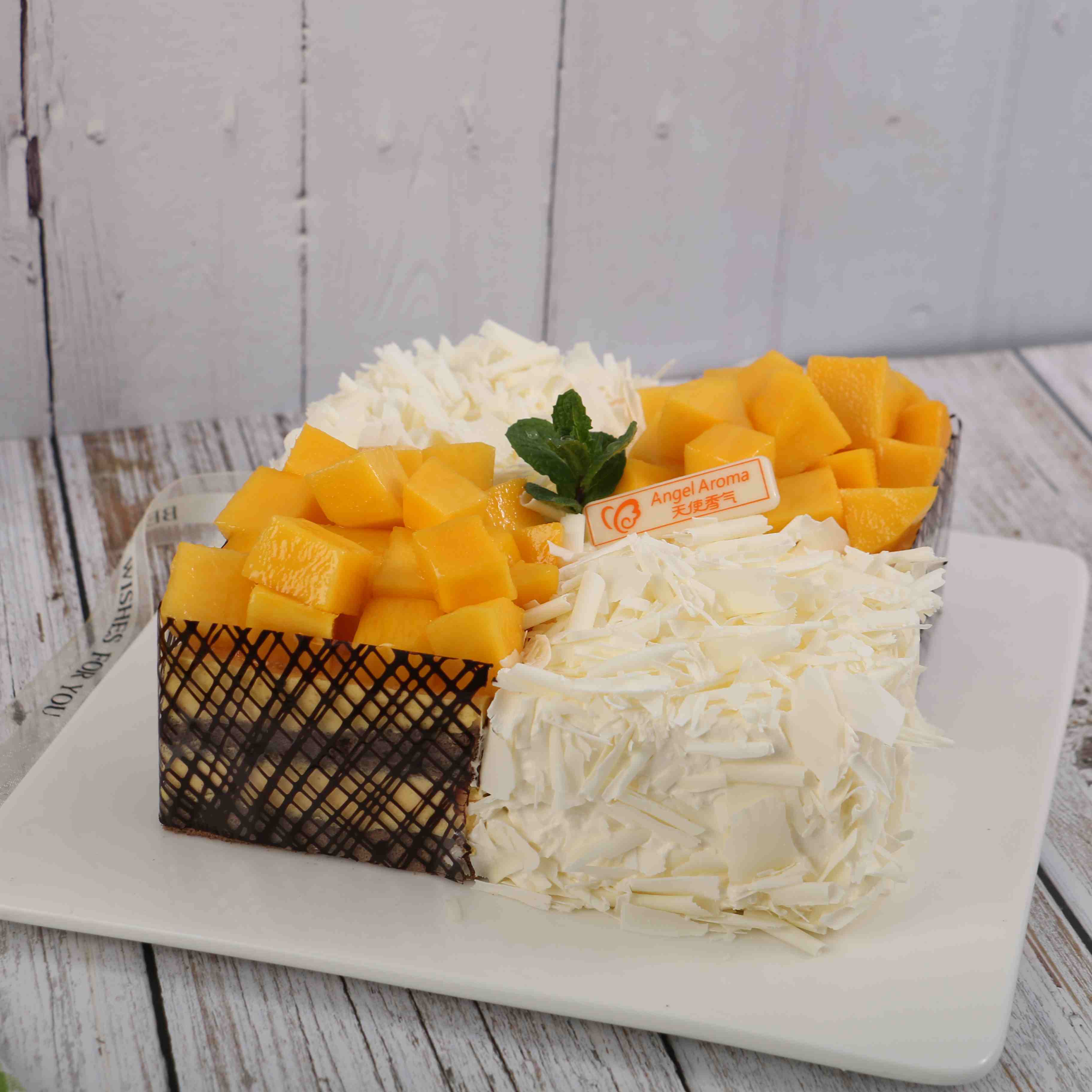 榴芒双拼-欧式慕斯蛋糕