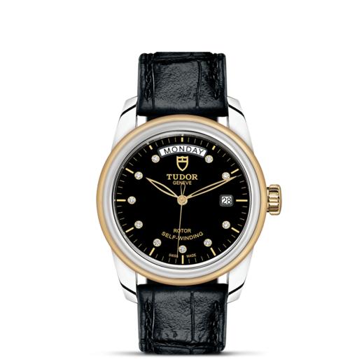 帝舵骏珏星期日历型 | 钢表壳，直径39毫米  镶钻表盘 商品图1