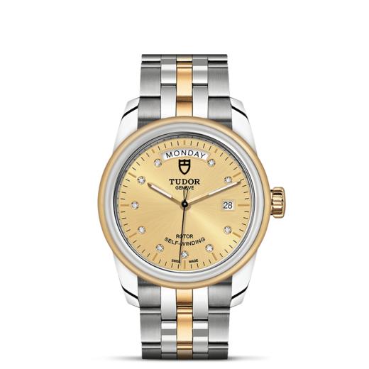 帝舵骏珏星期日历型 | 钢表壳，直径39毫米  镶钻表盘 商品图1