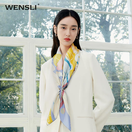 【线上专款】双面印花大方巾-瀚海 商品图4