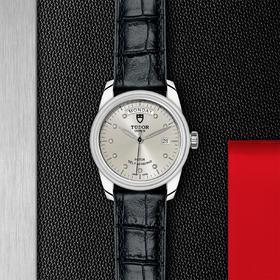 帝舵骏珏星期日历型 | 钢表壳，直径39毫米  镶钻表盘