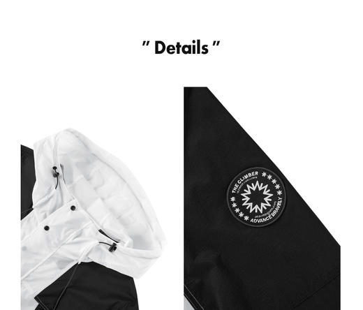 太平鸟男装 连帽皮肤衣男潮流拼色夹克外套BYBCC2F03 商品图2