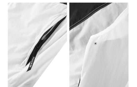 太平鸟男装 连帽皮肤衣男潮流拼色夹克外套BYBCC2F03 商品图3