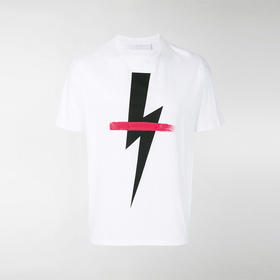 NEIL BARRETT 尼奥贝奈特 男士短袖T恤 白色 PBJT362D G556S 1141