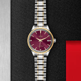 帝舵风尚系列 | 钢表壳，直径34毫米  镶钻表盘