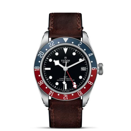 帝舵碧湾格林尼治型 |  钢表壳，直径41毫米  赭棕色皮表带 商品图1