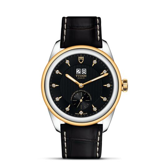 帝舵骏珏双位日历型 | 帝舵表原厂机芯MT5641型（COSC）  钢表壳，直径42毫米  镶钻表盘 商品图1