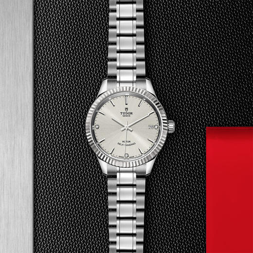 帝舵风尚系列 | 钢表壳，直径34毫米  镶钻表盘 商品图0