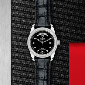 帝舵骏珏星期日历型 | 钢表壳，直径39毫米  镶钻表盘