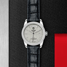 帝舵骏珏星期日历型 | 钢表壳，直径39毫米  银色表盘