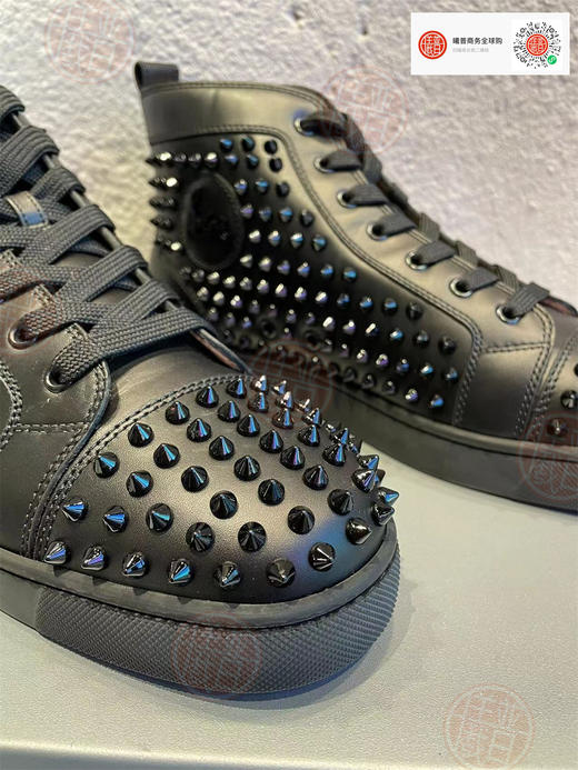 男款柳钉高幫休闲鞋 朋克风 商品图3