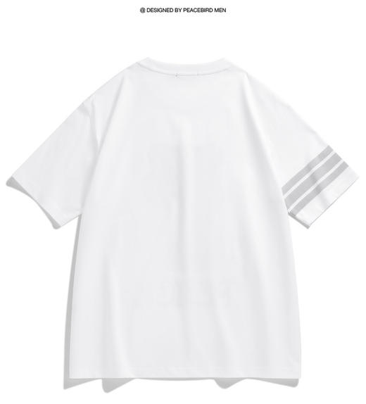 太平鸟男装 潮流休闲男女同款小熊短袖T恤B1DAC2319 商品图1