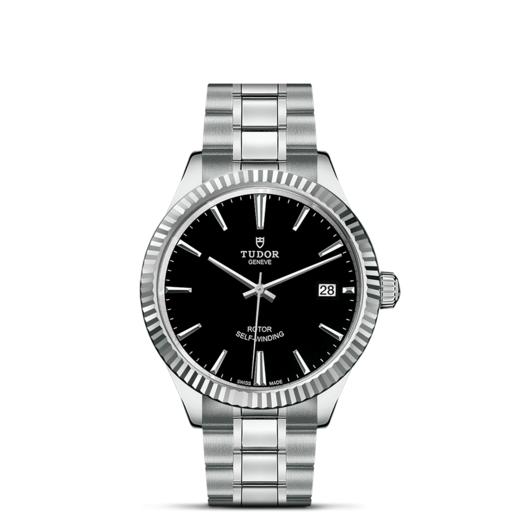 帝舵风尚系列 | 钢表壳，直径38毫米  黑色表盘 商品图1