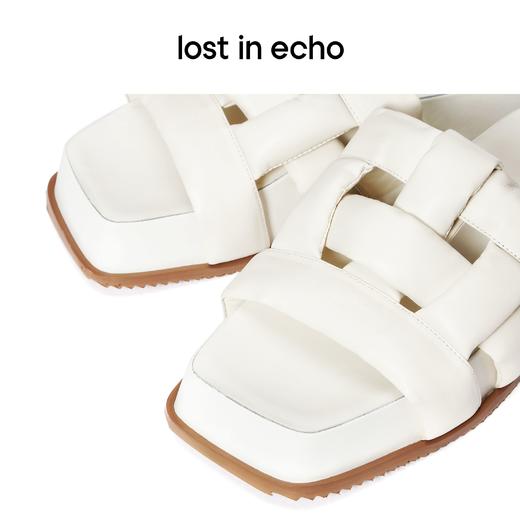 【下架】lost in echo 沙发拖系列 编织条带松糕厚底拖鞋沙发拖 商品图5