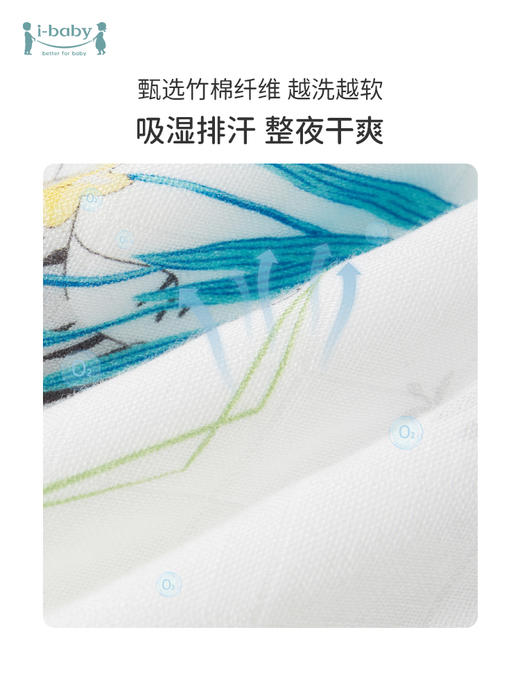 i baby寝具婴儿恒温纱布分腿睡袋春秋宝宝防踢被春款 儿童睡袋四季通用10AA08226001P 商品图2