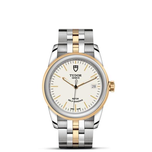 帝舵骏珏日历型 | 钢表壳，直径36毫米  黄金及钢外圈 商品图1