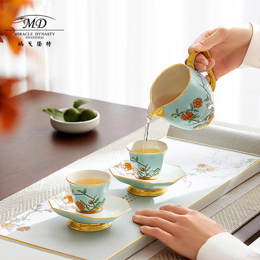 【玛戈隆特】B7F  6人份玉堂富贵茶具 家用中式禅意功夫茶具组合 礼盒套装 商品图3