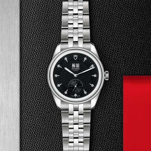 帝舵骏珏双位日历型 | 钢表壳，直径42毫米  镶钻表盘 商品图0