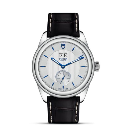 帝舵骏珏双位日历型 | 钢表壳，直径42毫米  蛋白色表盘 商品图1