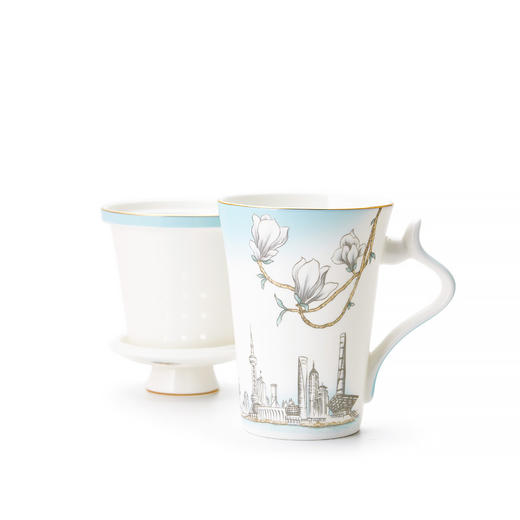 【玛戈隆特】B7F 玉兰花开便携式个人办公家用三件套滤茶杯旅行套装礼盒装 商品图2