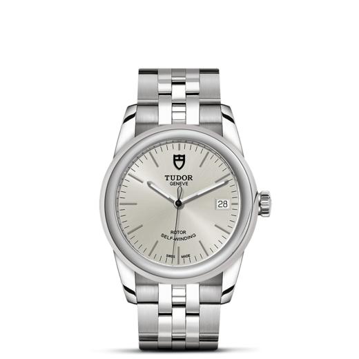 帝舵骏珏日历型 | 钢表壳，直径36毫米  银色表盘 商品图1