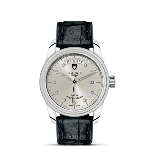 帝舵骏珏星期日历型 | 钢表壳，直径39毫米  镶钻表盘 商品图1