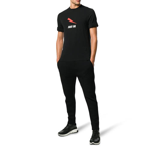 NEIL BARRETT 尼奥贝奈特 男士短袖T恤 黑色 BJT461 H509P 1076 商品图3