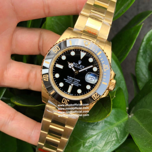 NOOB official劳力士全18k包金✔️✔️（11微米厚）水鬼私人订制版『clean全金水鬼为基础』型号116618LN-97208 黑盘,纯进口瑞士ETA2836自动机械机芯包18k真金❕❕ 商品图3