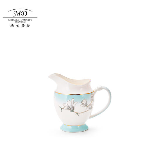 【玛戈隆特】B7F 玉兰花开15头茶具套装 骨瓷家用茶具咖啡具套装 礼盒装 商品图3