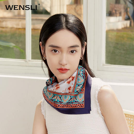 双面印花中方巾-铃兰 商品图2