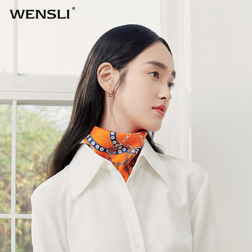 【线上专款】双面印花小方巾-西域赞马 商品图2