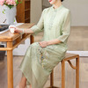 KDS-2253夏季新款女装宽松气质休闲文艺茶服连衣裙改良汉服 商品缩略图1