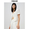 VIMAGE/纬漫纪夏季新款时尚百搭纯色短款外套女V1703312 商品缩略图3
