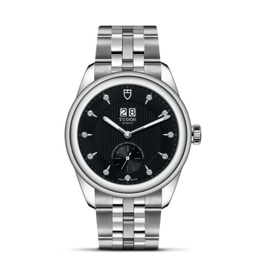 帝舵骏珏双位日历型 | 钢表壳，直径42毫米  镶钻表盘 商品图1