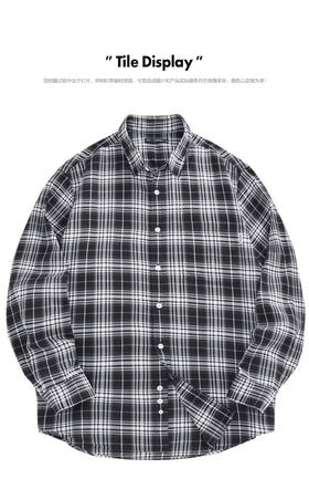 太平鸟男装 夏季新款格纹外穿式衬衫潮流B2CHC2261