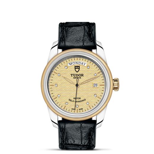 帝舵骏珏星期日历型 | 钢表壳，直径39毫米  镶钻表盘 商品图1