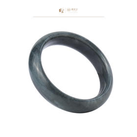 新疆国玉盟世玉和田玉墨玉手镯圈口60.2【带证书·顺丰物流】