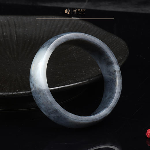 新疆国玉盟世玉和田玉墨玉手镯圈口60【带证书·顺丰物流】 商品图3