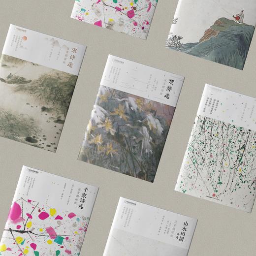 诗画系列：《声律启蒙》《千家诗选》《楚辞选》《宋诗选》《山水田园诗选》 《诗经选 》《唐宋词选》（上下册）注音朗读版（全8册） 商品图1