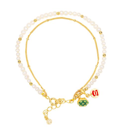 宫里的世界 珠莲壁合珍珠珐琅手链 商品图3