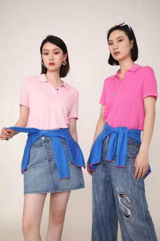 3楼阿玛施AMASS粉色Polo 商品图2