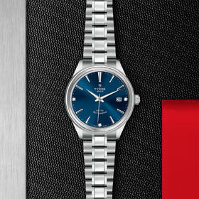 帝舵风尚系列 | 钢表壳，直径38毫米  镶钻表盘