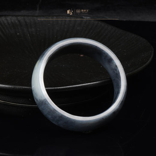 新疆国玉盟世玉和田玉墨玉手镯圈口60【带证书·顺丰物流】 商品图1