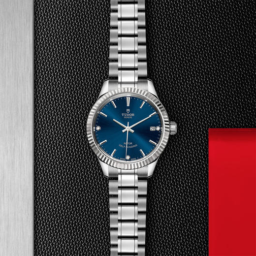 帝舵风尚系列 | 钢表壳，直径34毫米  镶钻表盘 商品图0